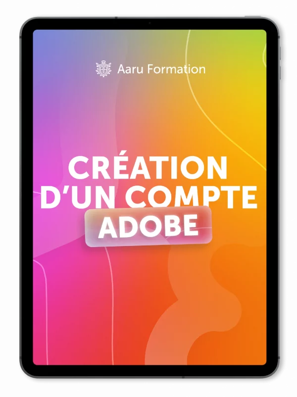 Création d'un compte Adobe